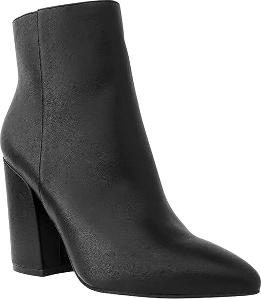 SUGAR - Faux Leather Ankle Boots