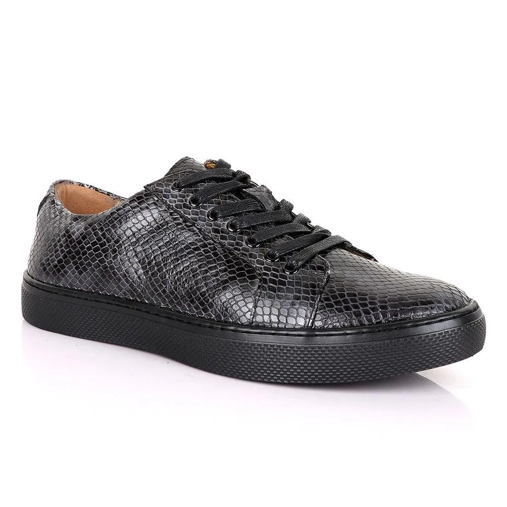 Terry Taylors Exotic Oxford Grey Leather Shoe