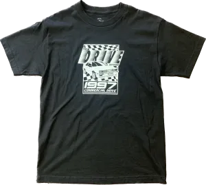 THE DRIVE SKATE SHOP QUATTRO T-SHIRT BLACK/WHITE