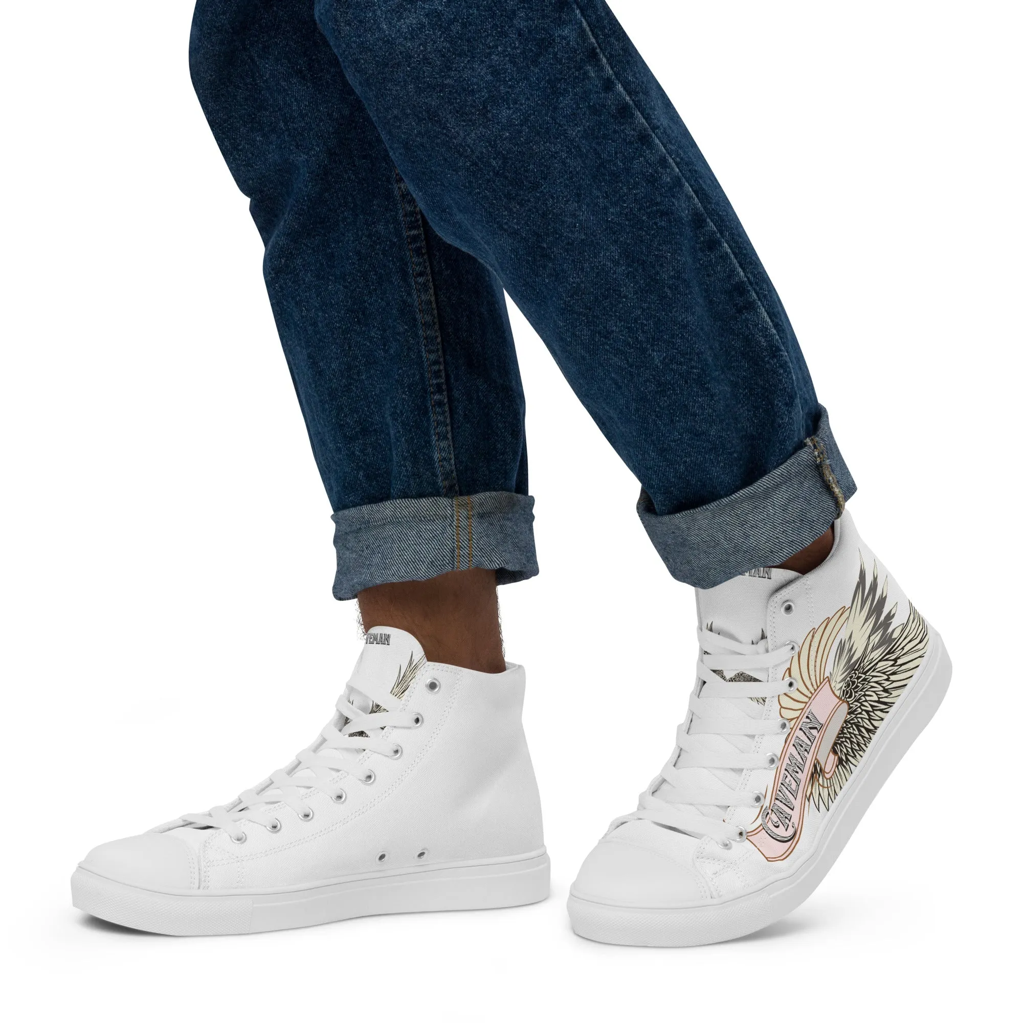 The Pegasus high top canvas shoes