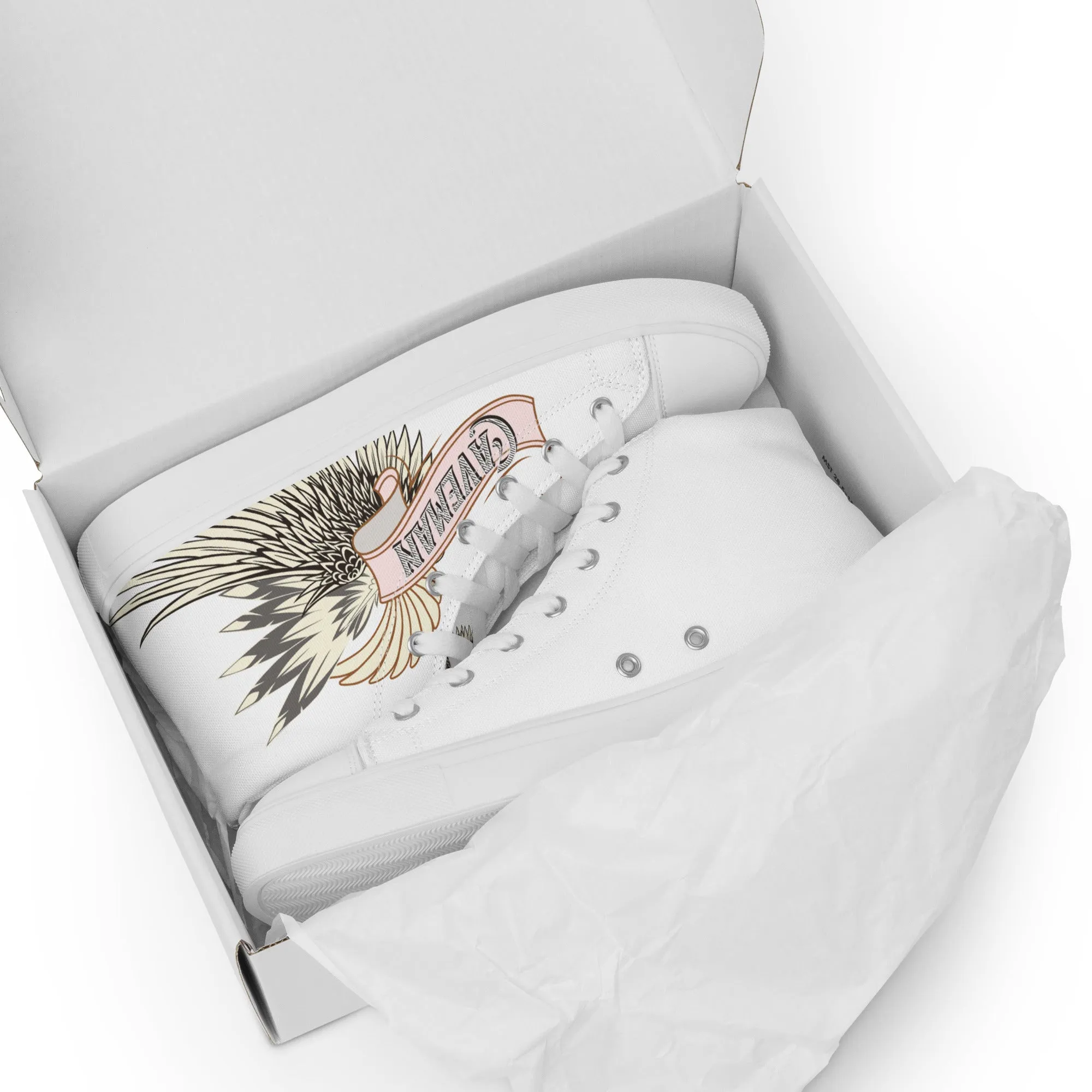 The Pegasus high top canvas shoes