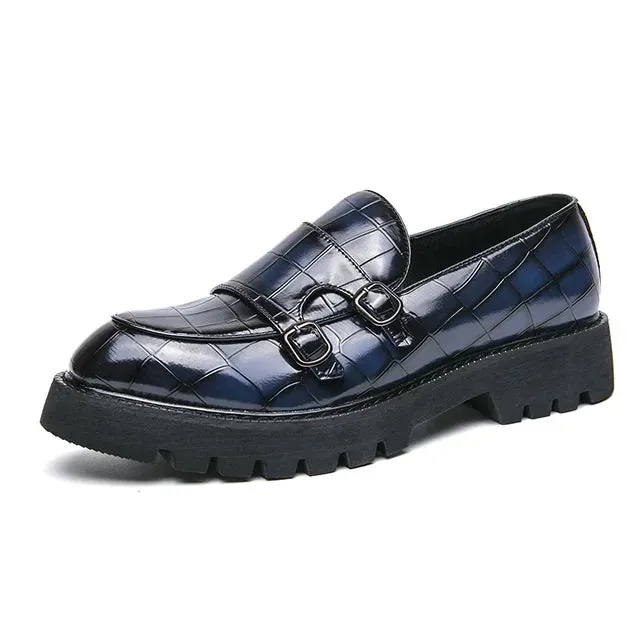 Thick Sole Animal Pattern Loafers