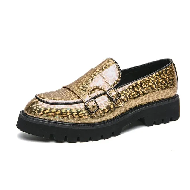 Thick Sole Animal Pattern Loafers