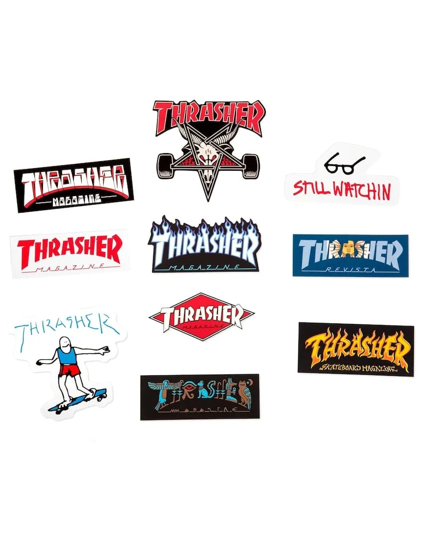 Thrasher Collage Ins 10 Pack Stickers - Multi