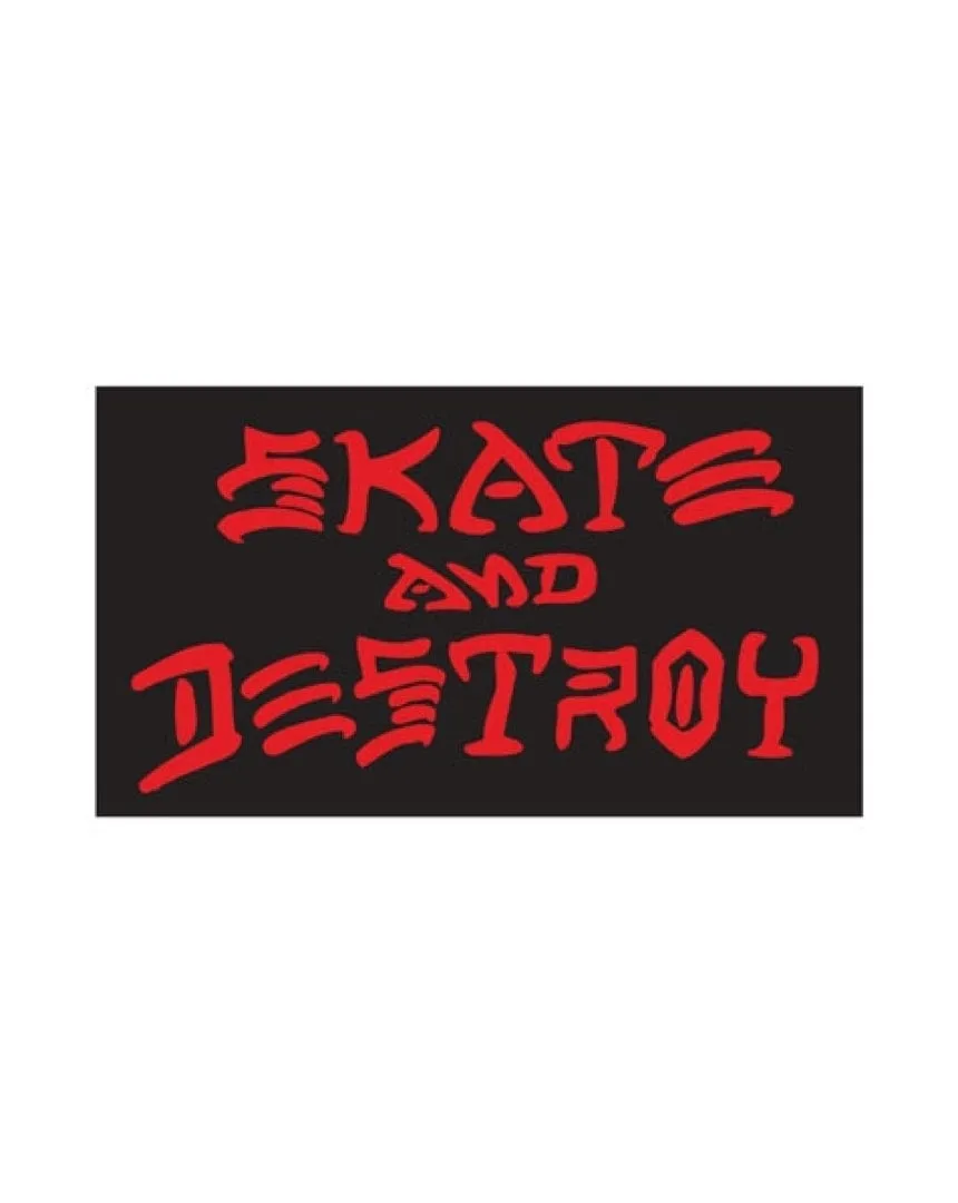 Thrasher Sk8 And Destroy Sticker - Multi