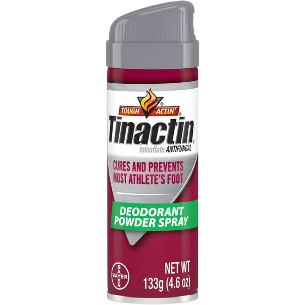 Tinactin - Athlete's Foot Spray Antifungal Deodorant Powder Spray, 4.6oz