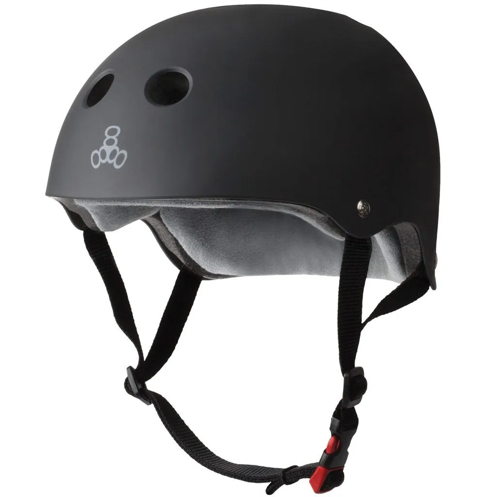 Triple 8 Certified Sweatsaver Helmet - Black Rubber