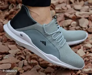 Ultra Light Weight Grey Sports Sneaker For Men