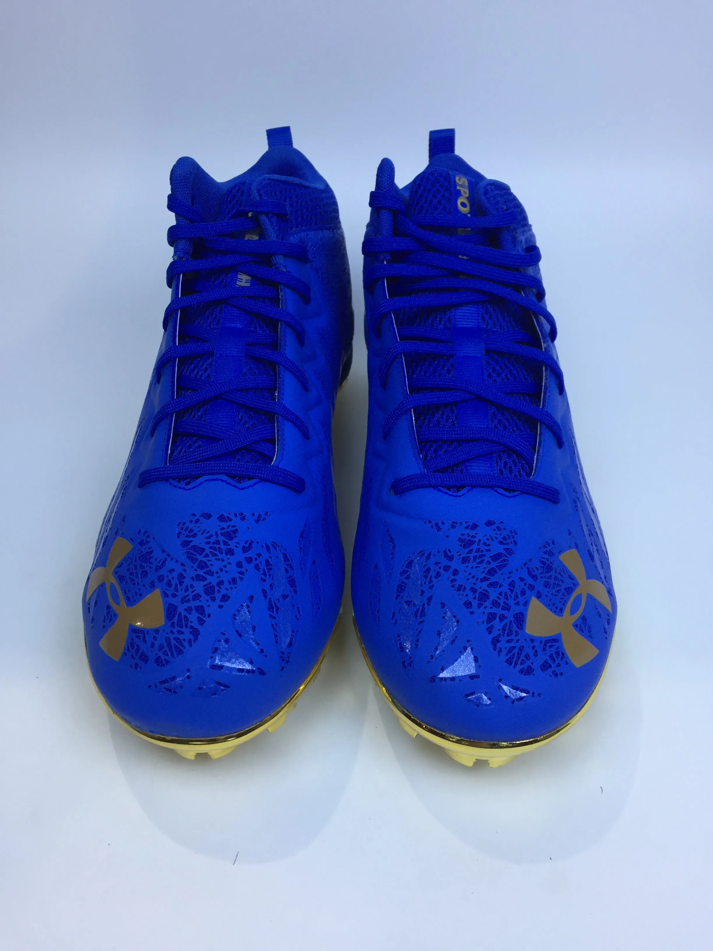 Under Armour Men Tm Spotlight Select Sport Cleats Blue Size 13.5 Pair of Shoes