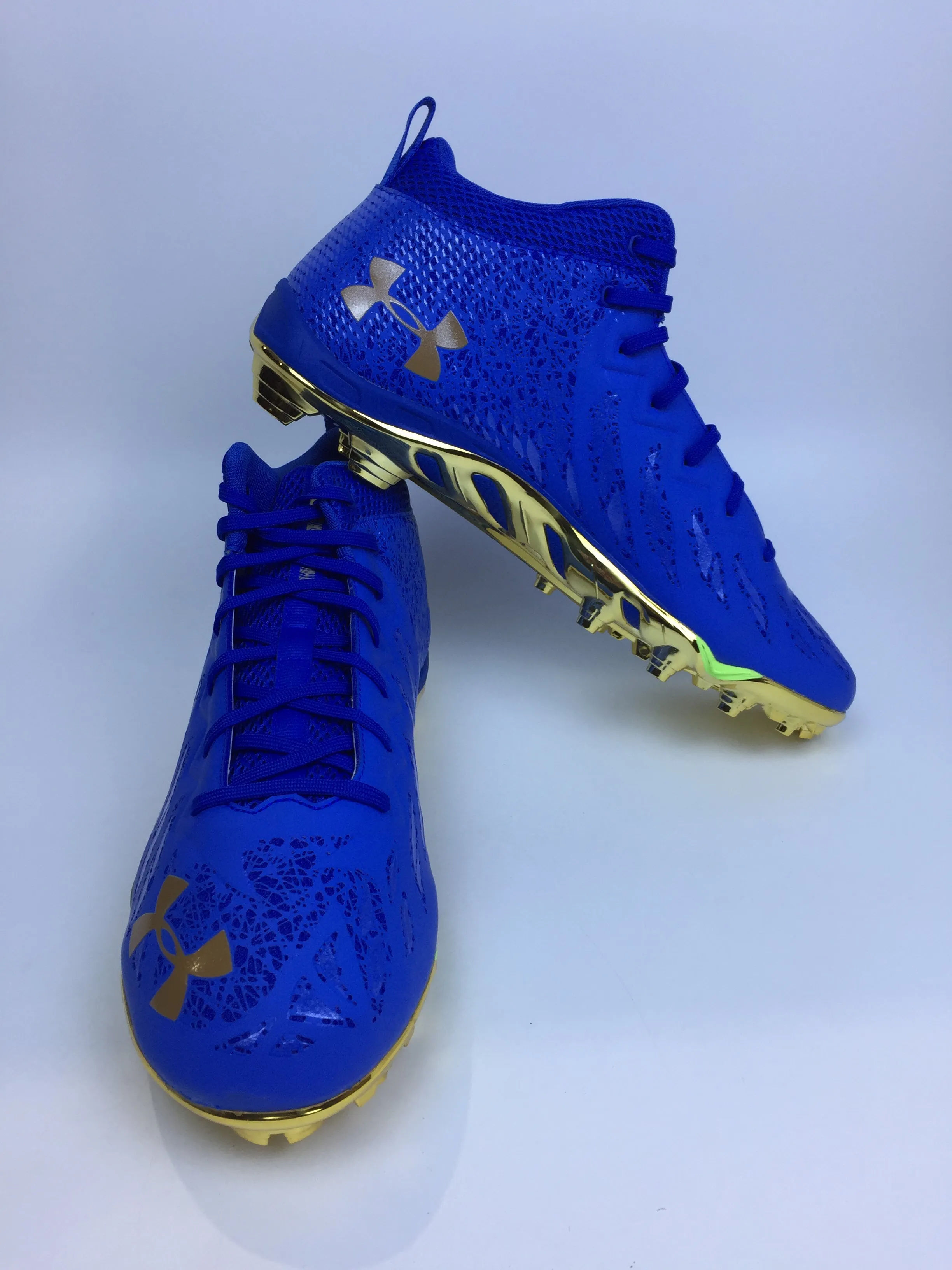 Under Armour Men Tm Spotlight Select Sport Cleats Blue Size 13.5 Pair of Shoes