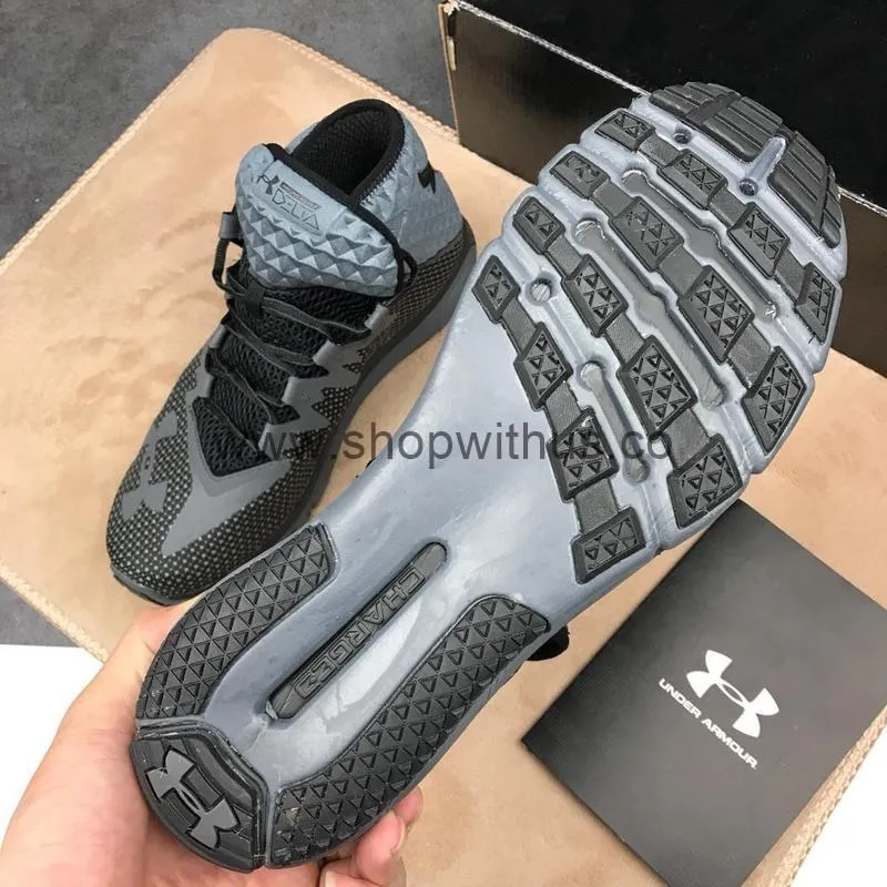 Under Armour x Project Rock Delta Training Shoes - Black/Grey