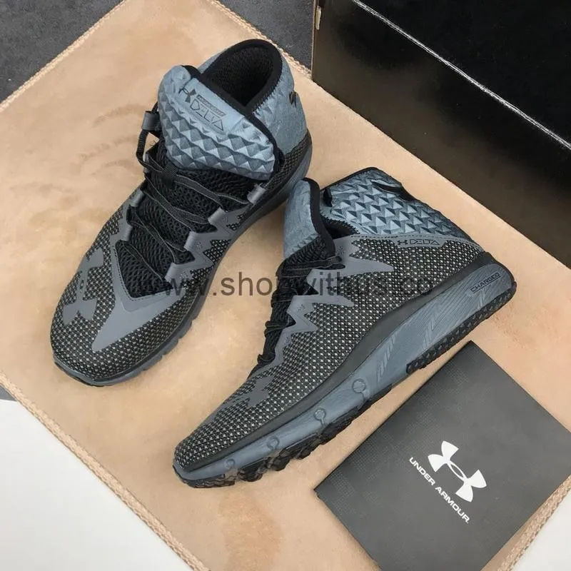 Under Armour x Project Rock Delta Training Shoes - Black/Grey