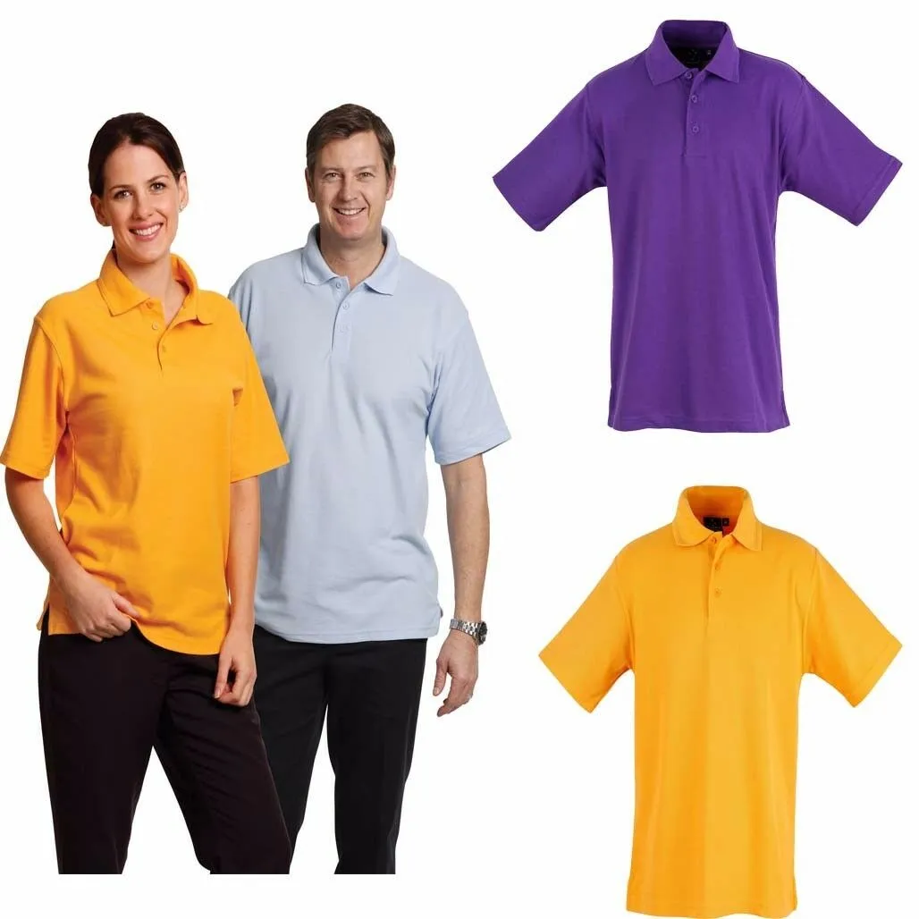 Unisex Mens Ladies Womens Traditional Polo Tshirt Cotton Short Sleeve Tee Top