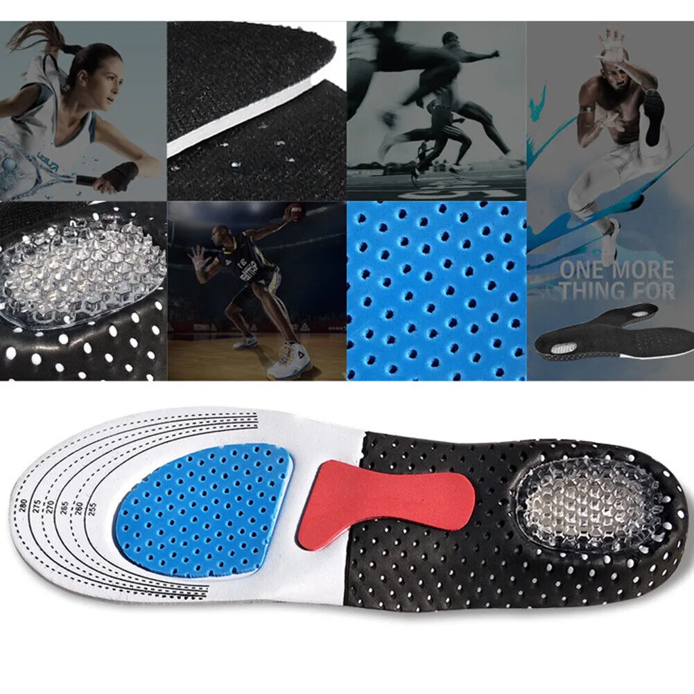 US Orthotic Arch Support Shoe Insoles for Plantar Fasciitis Flat Feet Heel Pain