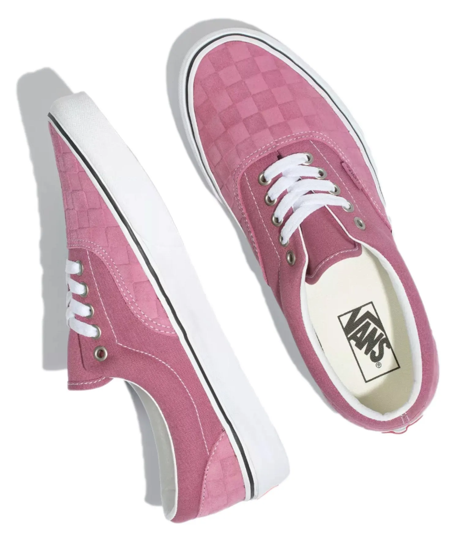 Vans Debossed Checkerboard Era in Heather Rose