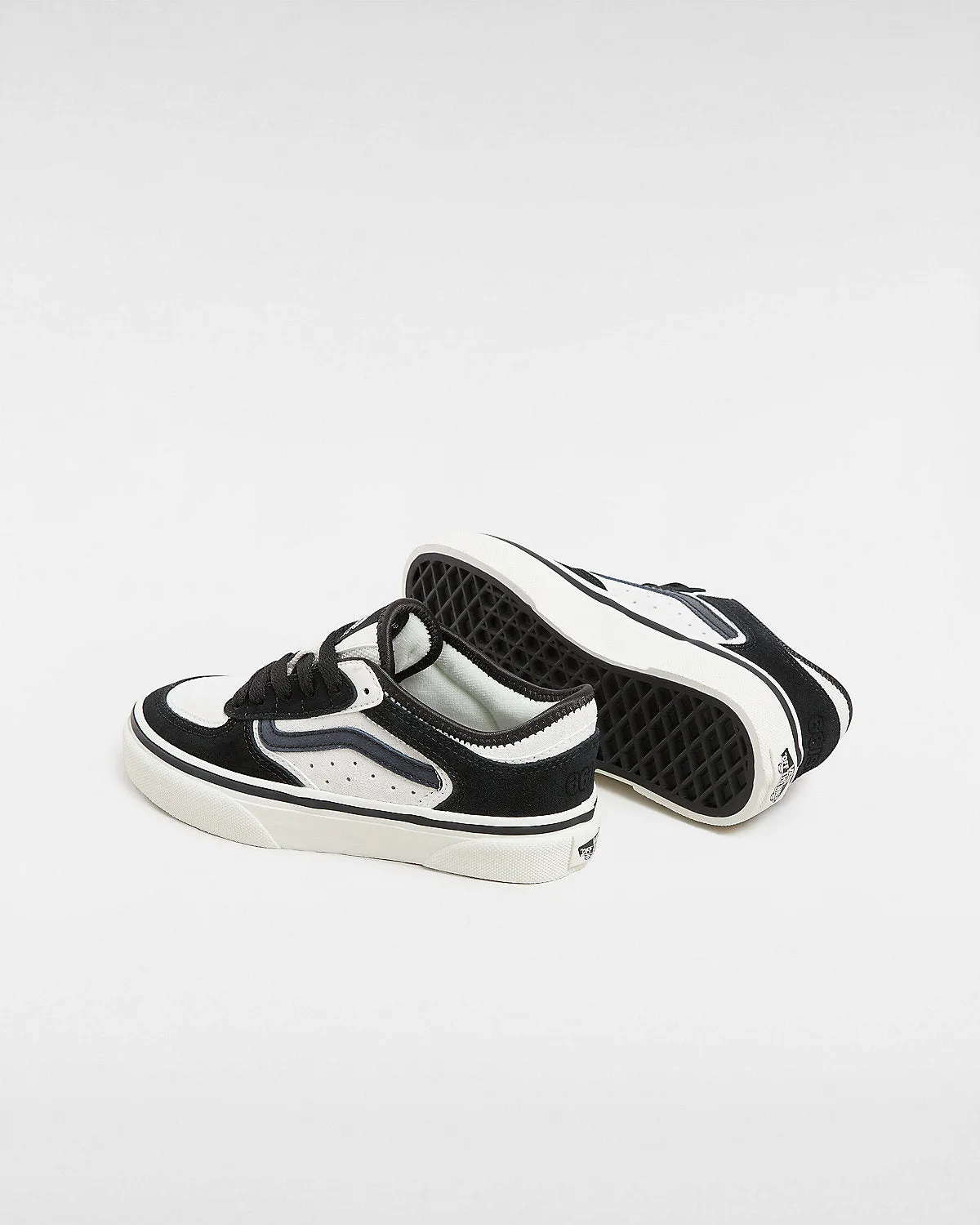 VANS Kids Rowley Trainers - Blanc De Blanc / Black