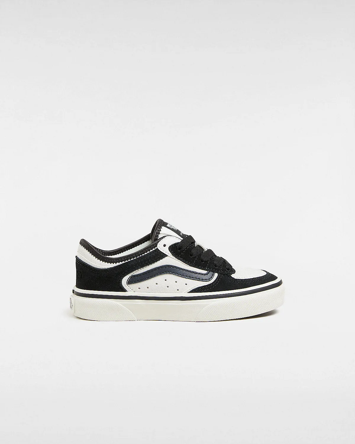 VANS Kids Rowley Trainers - Blanc De Blanc / Black