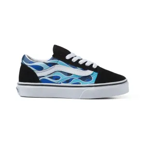 Vans Old Skool (Camo Flame) Blue/Ice Camo - Youth