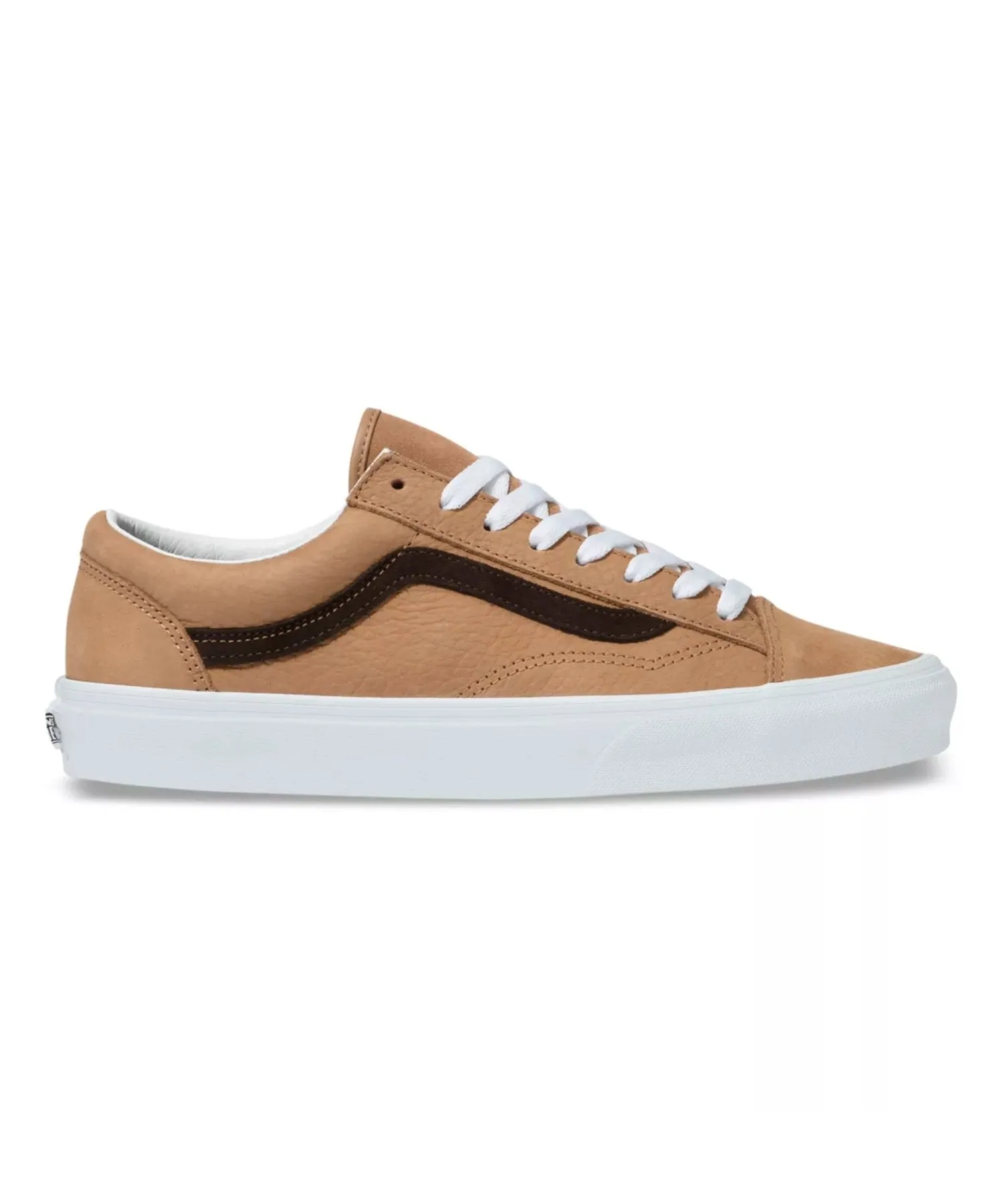 Vans OS Grain Leather Style 36 in Camel