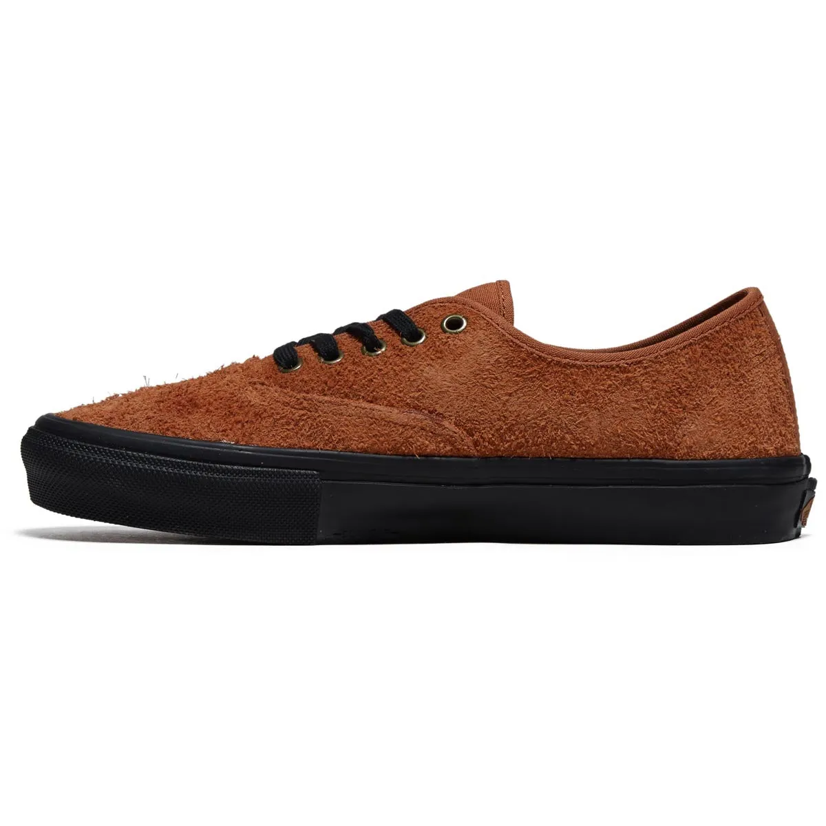 Vans Skate Authentic Shoes - Hairy Suede Black/Rust