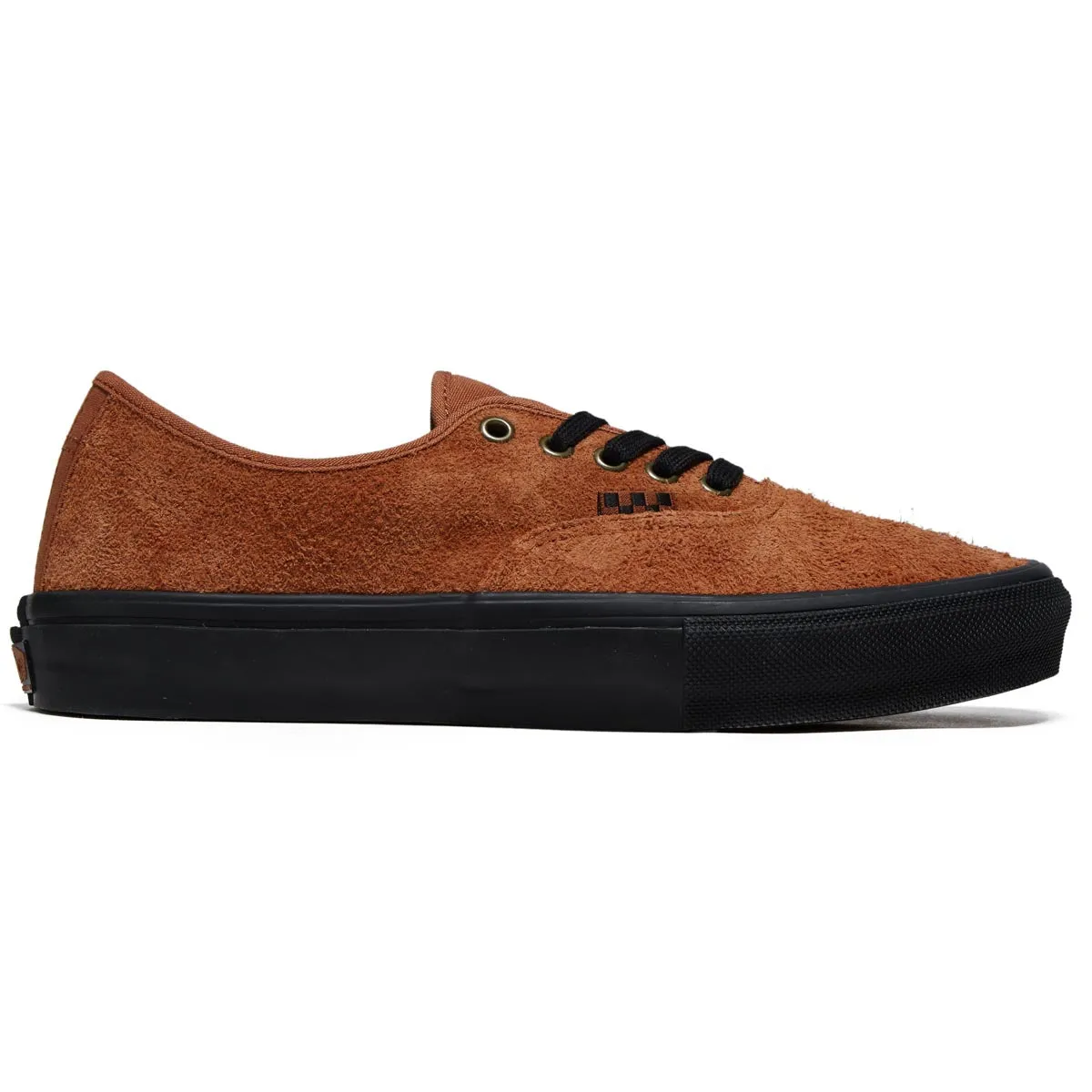 Vans Skate Authentic Shoes - Hairy Suede Black/Rust