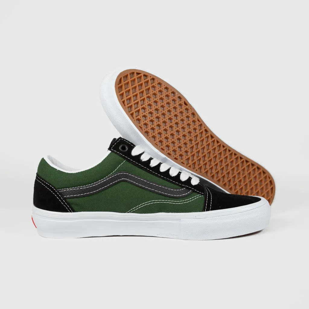 Vans - Skate Old Skool Shoes - Safari Black / Greenery