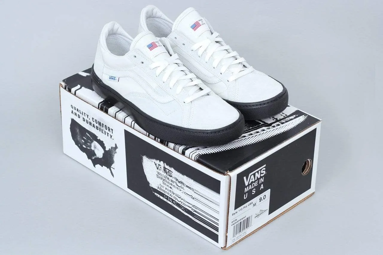 Vans Style 113 Pro USA ArcAd Shoes White