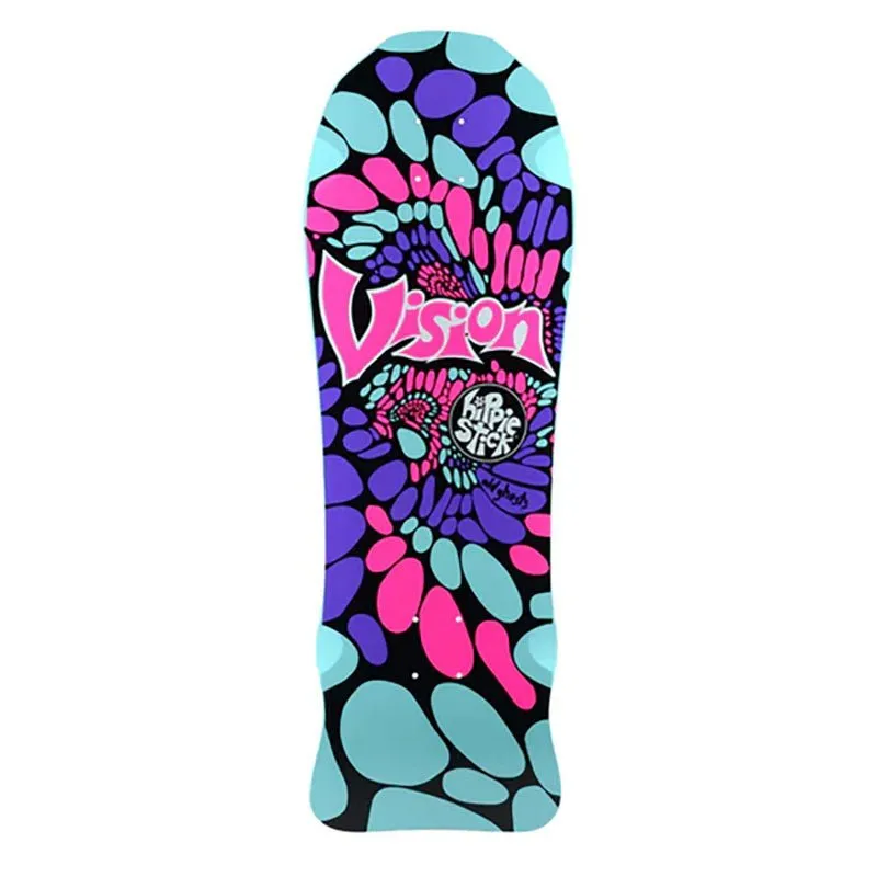 Vision 10" x 30" Hippie Stick Turquoise Dip Skateboard Deck