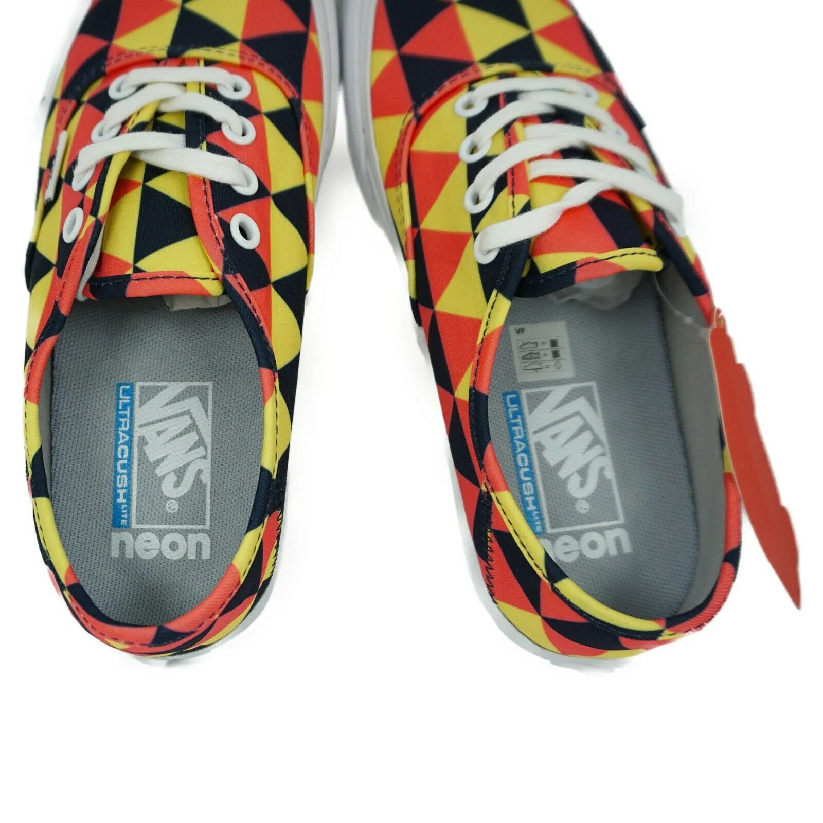 VN0A3MU6QB8 VANS Authentic SF Neon Triangles (Multi) Men Size 5 | Women Size 6.5