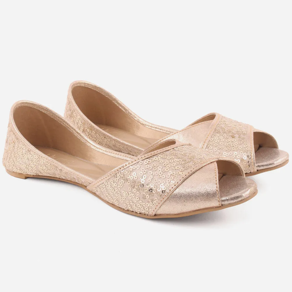 Women "ADE" Lightweight Peep Toe Khussa