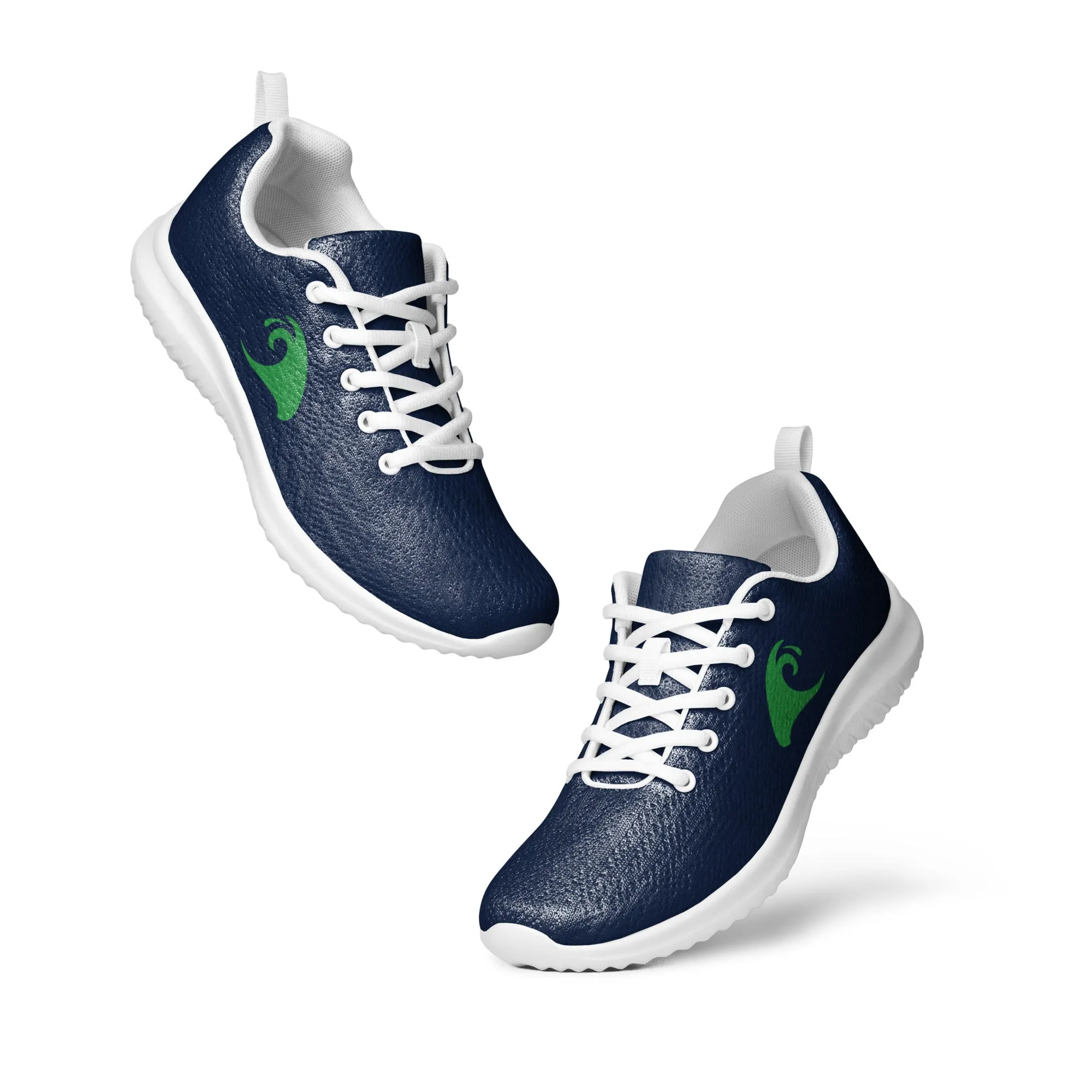 Women’s Navy Blue Athleisure Shoes with Sea Green Extremely Stoked Epic Wave Logo