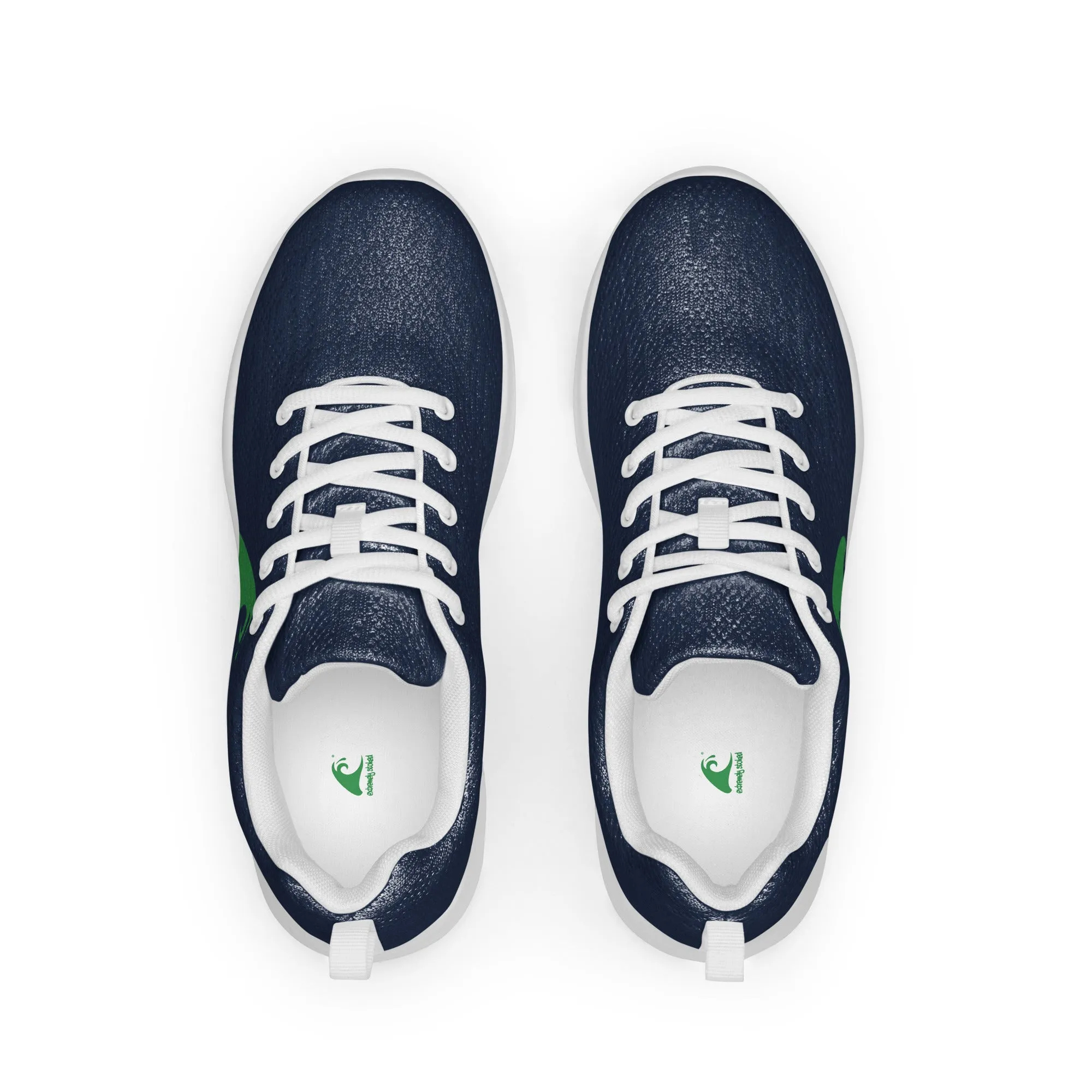 Women’s Navy Blue Athleisure Shoes with Sea Green Extremely Stoked Epic Wave Logo