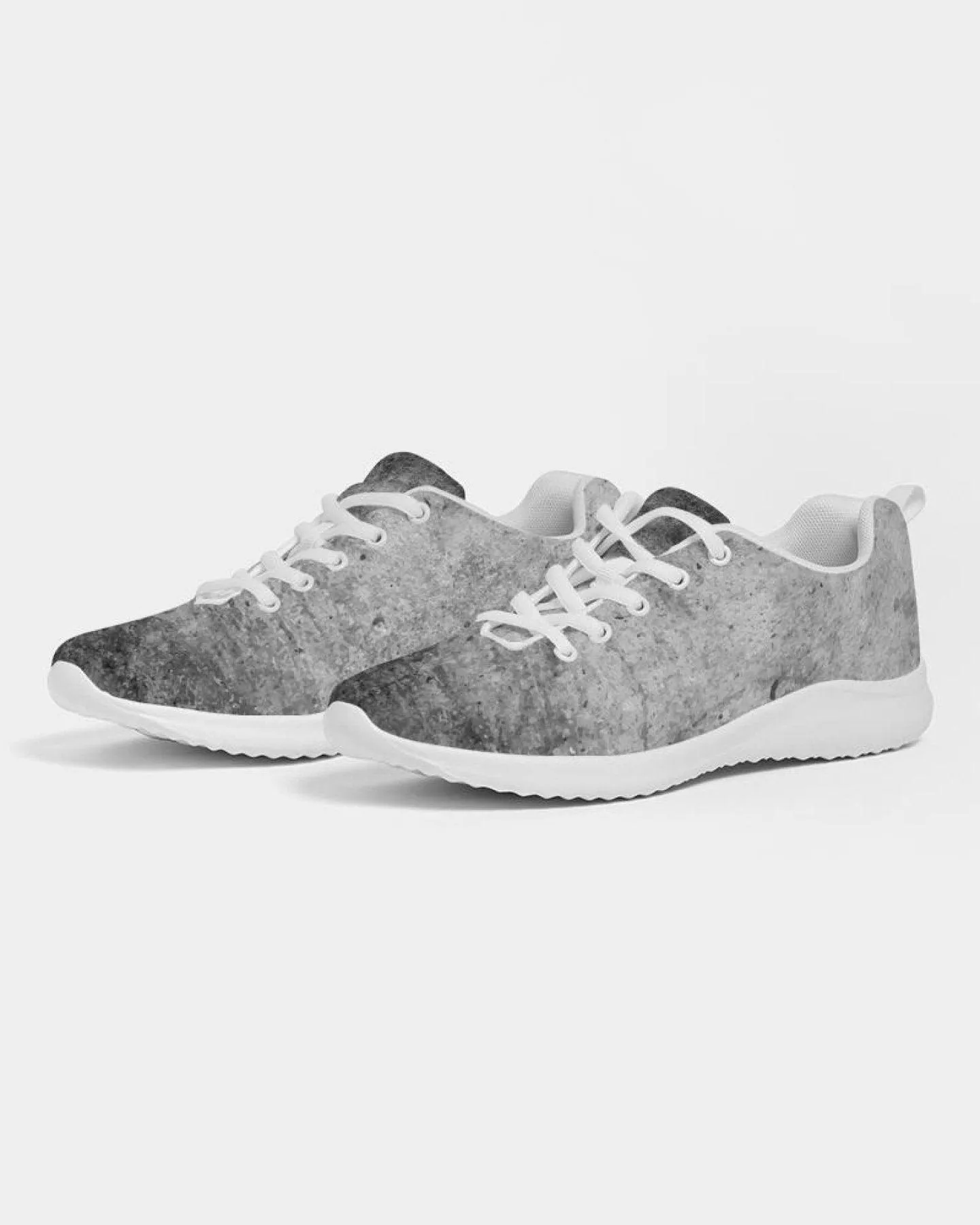 Women's Sneakers - Grey Tie-dye Style Canvas Sports Shoes / Running