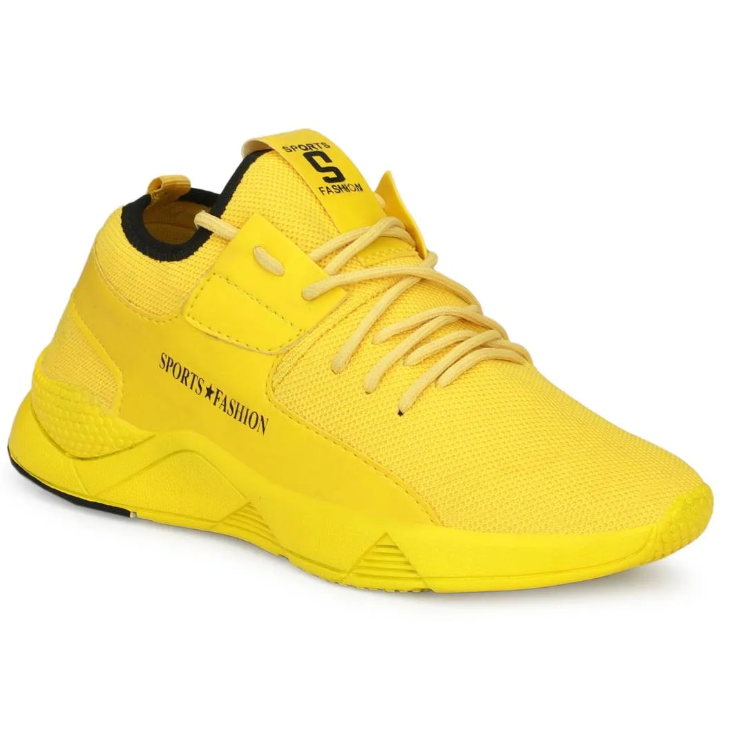 Yellow Trending Sports Shoes For Outdoor Exercises & Games