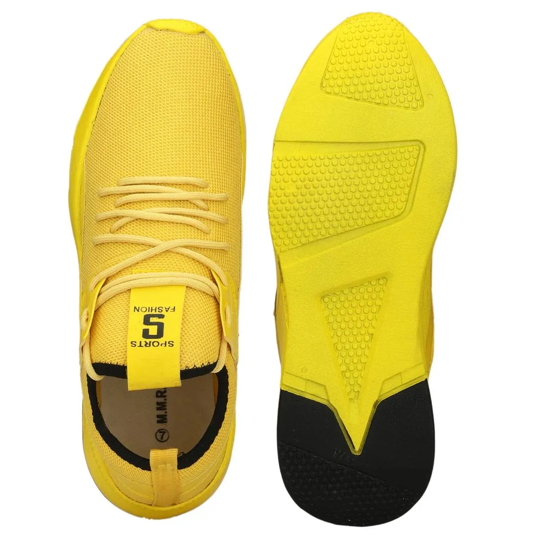 Yellow Trending Sports Shoes For Outdoor Exercises & Games